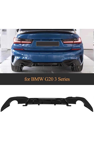 Bmw 3 Serisi G20 M Performans Difüzör Parlak Siyah Piano Black