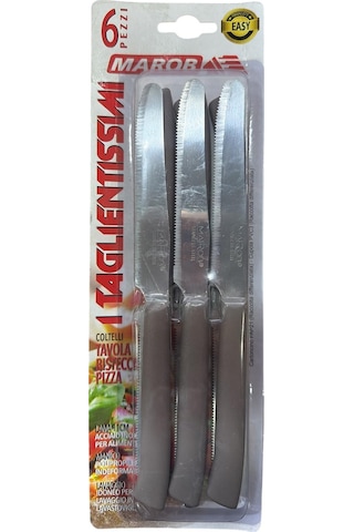 Marob Tırtıklı Meyve Bıçağı Gri 6'lı 22gy02 Gri