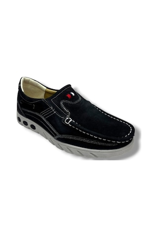 Master 1720-26 Hakiki Nubuk Deri Casual Erkek Ayakkabı Siyah