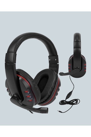 Gld-spt- Kırmızı Gaming Headset Mikrofonlu Sağlam Kablolu Konforlu