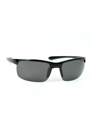 Di Caprio Dc4028black Siyah Oval Esnek Yarım Çerçeve Polarize Camlı Erkek Güneş Gözlüğü Siyah