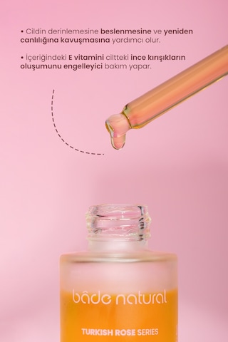 Bade Natural Gül Yağı Ve Yüz Serumu 30 ML