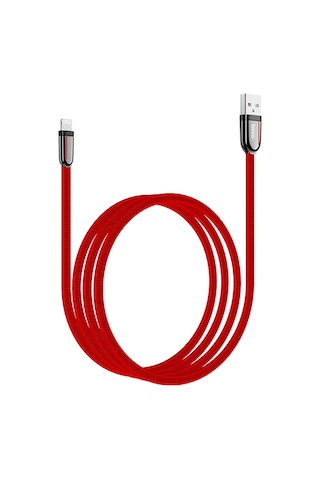 Hoco. U74 Usb To Lightning Şarj Data Kablosu - Kırmızı