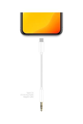 Apple Uyumlu iPhone 16 Pro Max İle Type C To 3.5 Mm Aux Kablosu 1m Ac06 Tak Çalıştır