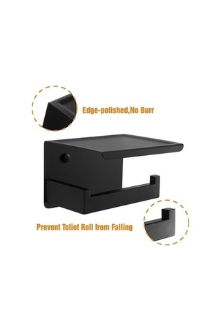 Tongxida Bosphorusboutique 304不锈钢浴室挂件 黑灰色 防滑壁挂毛巾架 Diğer