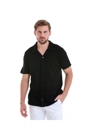 Hatemoğlu Siyah Regular Fit Düz Polo Yaka Tişört 35362024c015 002 Siyah