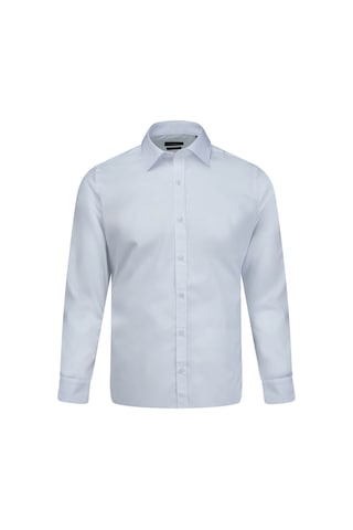 Hatemoğlu Beyaz Slim Fit Slim Yaka Pamuklu Uzun Kollu Gömlek Beyaz