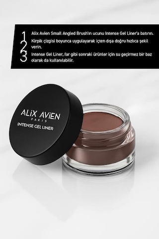 Alix Avien Yüksek Pigmentli Suya Dayanıklı Uzun Süre Kalıcı Mat Jel Eyeliner Intense Gel Liner 03 Russet Brown