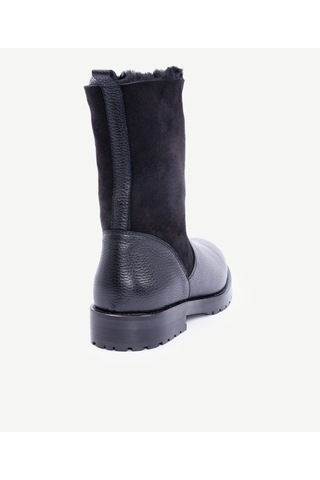 Yargıcı İçi Kürklü Deri Uzun Bot 25kkay4020x 001 Siyah