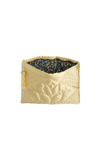 Ky Atelier Sarı Kapitone Portföy Çanta- El Yapımı Clutch- Abiye & Günlük Kullanım- Şık Kadın Çanta Açık Sarı