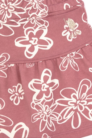 U.S. Polo Assn. Kız Çocuk Orkide Çiçek Desenli Örme Etek 50317971-VR221