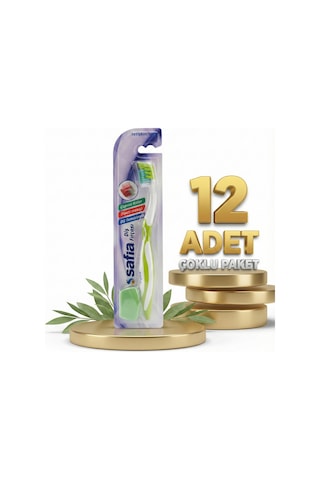 Safia Tekli Yetişkin Orta Diş Fırçası X12