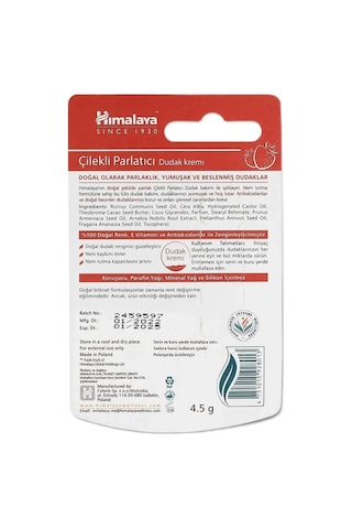Himalaya Çilek Özlü Parlatıcı Dudak Kremi 3 x 4.5 G