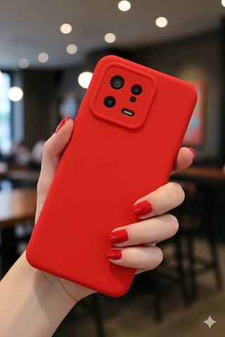 Xiaomi Mi 13 Kılıf Içi Kadife Süet Tasarımlı Kamera Korumalı Silikon A Kalite Lansman Kapak