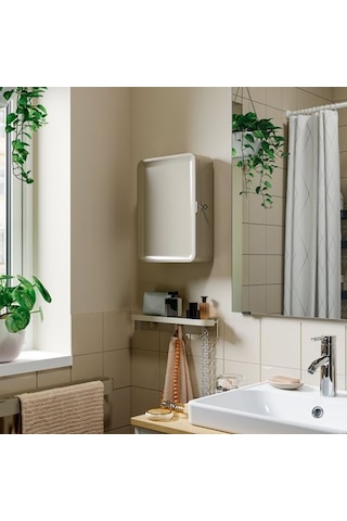 Ikea Husbyån Banyo Duvar Dolabı, Gri-bej, 28x11x37,5 Cm