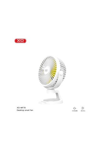 Mf78 Taşınabilir 1200mah Şarjlı Masaüstü Mini Fan 360 Dönebilir Sessiz Telefon Tutuculu Vantilatör