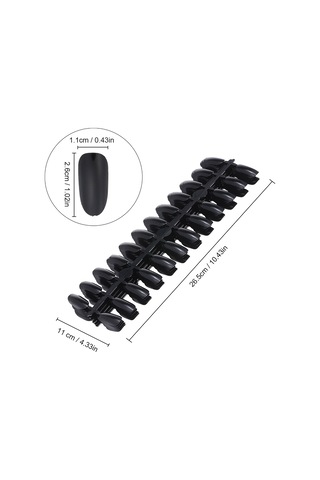 Qingmipy 240 Adet Profesyonel Oval Tırnak Takımı - Ev/salon Kullanıma Uygun - Dıy Tırnak Sanatı İçin Şeffaf Plastik Tırnaklar