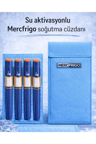 İnsülin Soğutucu Cüzdan -açık Mavi-4 Kalemlik Frio