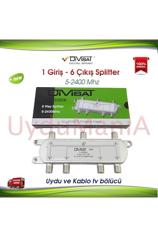 Divisat 1 Giriş 6 Çıkış 1/6 Splitter 5-2400