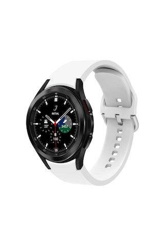 Galaxy Watch 4 44mm Krd-50 Uyumlu Zore Kordon-beyaz
