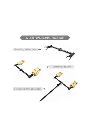 Qingmipy Alüminyum Olta Sapı Tutucu M3/8 Vida 26cm - Bite Alarm Ve Rest Uyumlu, Hafif Ve Korozyon Dayanıklı