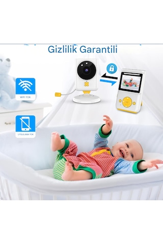 Bebek Monitörü, Kamera Ve Sesli, Hd Video Bebek Monitörü Ekranlı