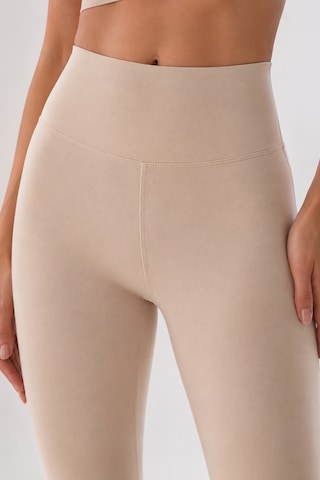 Feg Store Krem Yüksek Bel Toparlayıcı Spor Tayt