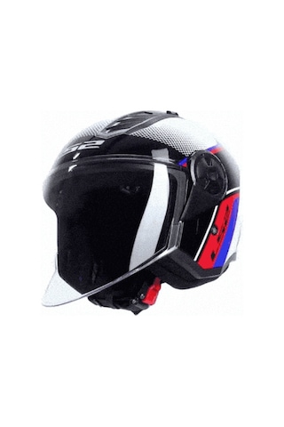 Ls2 Aırflow 2 Rush Beyaz-mavi-kırmızı Kask Beyaz-kırmızı