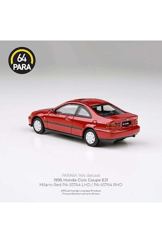 Para64 Honda Civic Coupe Ej1 1995 Milano Red Pa-55764 Çok Renkli