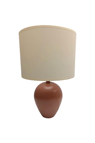 Minimal Polyester Abajur Gül Kurusu Gold