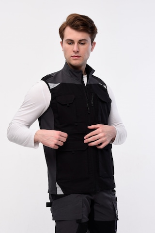 Uniprom Yelek Likralı Madrid Model 10 Cepli Yazlık Siyah