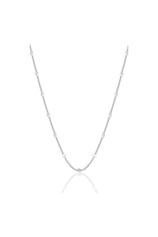 Gümüş Rodyumlu Pullu Gurmet Kolye Bileklik Seti