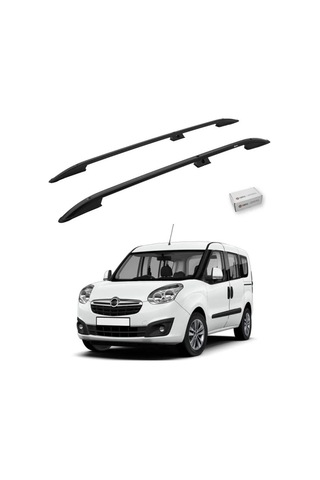 Turtle Opel Combo D 2012-2018 / Kısa Şasi Tavan Çıtası Crown Siyah