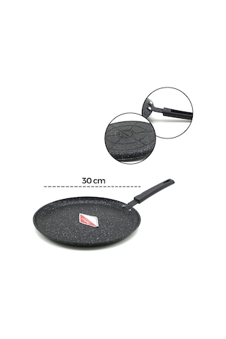 30cm Döküm Krep Tava Bx40 Renkli