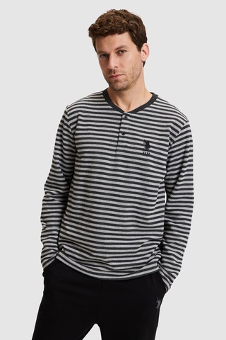 U.S. Polo Assn. Erkek Lacivert Pijama Takımı 50333260 Vr033
