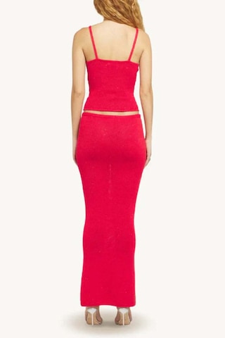 Asta Resort Carolina Sequin Camisole: Şık V Yaka Kadın Bluz - Rossa Kırmızı