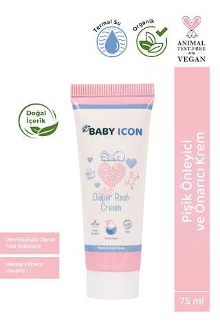 Baby Icon Organik Vegan Pişik Önleyici Ve Onarıcı Krem