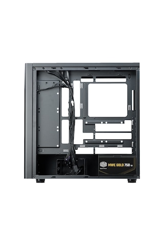 Cooler Master Elıte 502 750w 80+ Gold Pcıe 5.0 Argb Type-c Tempered Glass E-atx Siyah Kasa