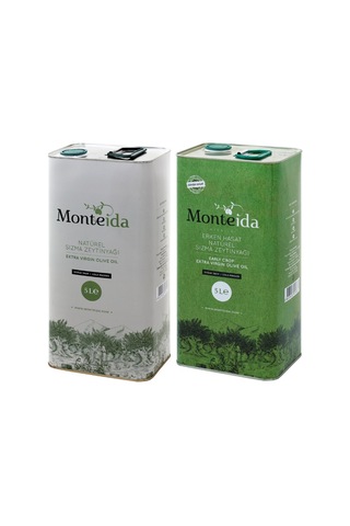 Monteida Soğuk Sıkım Sızma Zeytinyağı Teneke 5 L + Monteida Soğuk Sıkım Zeytinyağı Teneke 5 L Monteida Soğuk Sıkım Sızma Zeytinyağı Teneke 5 L + Monteida Soğuk Sıkım Zeytinyağı Teneke 5 L