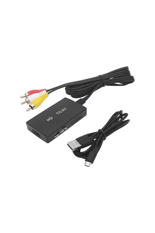 Lexroo Hdtv'den Hd'ye Dönüştürücü Hdmı İle Rca Av/cvsb L/r Video 1080p İle Uyumlu Zr1124