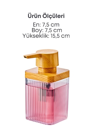 Grimorlife 2 Adet Şeffaf Akrilik Sıvı Sabunluk Mutfak Banyo Sabunluk Seti- 400 Ml Cam Değildir Şeffaf
