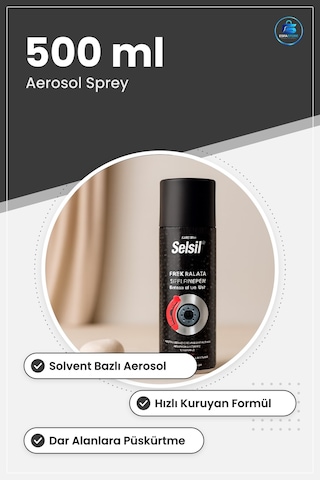 Fren Balata Temizleyici Sprey 500 Ml Disk Kampana Metal Yüzey Yağ