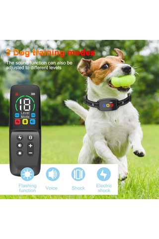 Lemestar Köpek Eğitim Tasması - 3 Modlu Ses, Titreşim 800m Menzil, Ip67 Su Geçirmez, 30 Gün Pil Ömrü