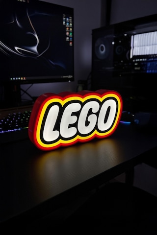 Lego Tasarımlı Dekoratif Aydınlatma Gece Lambası 26x14cm Çok Renkli