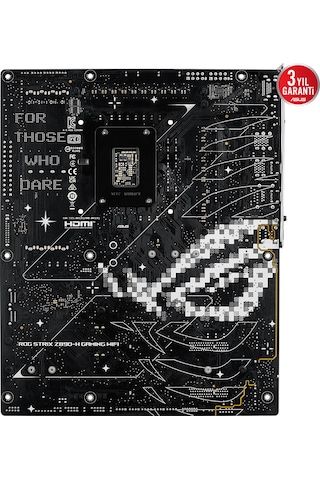 Asus Rog Strıx Z890-h Gamıng Wıfı, 9066mhz, 4xddr5, 4x M.2, Hdmı, Dp, Type-c, Wi-fi 7, Bluetooth 5.4, Intel Core Ultra Cpu Seri 2 , Lga1851 Soket, Gaming Anakart
