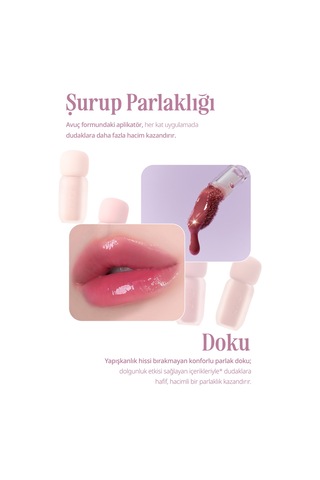 Clio Pigmentli Parlak Bitişli Dolgunlaştırıcı Lip Gloss Clıo Volumate Gloss 205 Dewy Grape