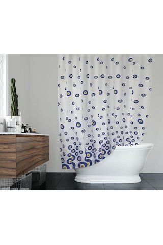 Zethome Günce Banyo Duş Perdesi 3795 Çift Kanat 2X100X200 Çok Renkli