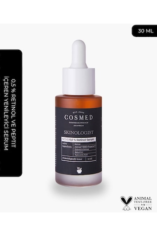 Cosmed Skinologist Retinol ve Peptit İçeren Yenileyici Serum 30 ML