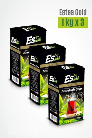 Es Tea Gold Siyah Dökme Çay 3 x 1 KG Es Tea Gold Siyah Dökme Çay 3 x 1 KG