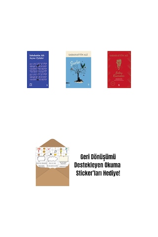 Everest Açıkhava 1 - Sabahattin Ali Seçme Öyküler + Şiirler + Sabahattin Ali Bütün Romanları Ciltli + Okuma Sticker'ları
